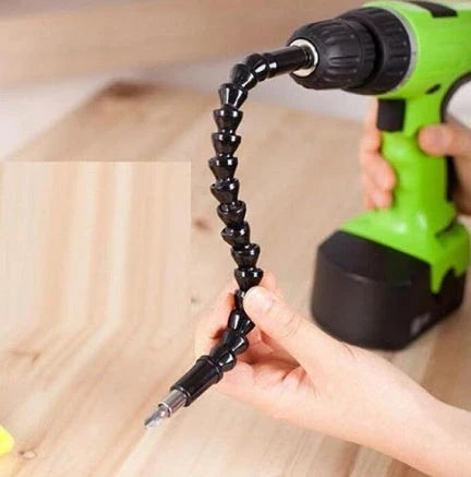 Flexible Cobra Shaft, a versatile power tool accessory that can be bent to access tight spaces for DIY projects, home repairs, and maintenance tasks.