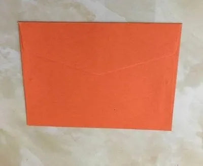 Mini coloured paper envelopes in various hues measuring 11.5 by 8 centimetres