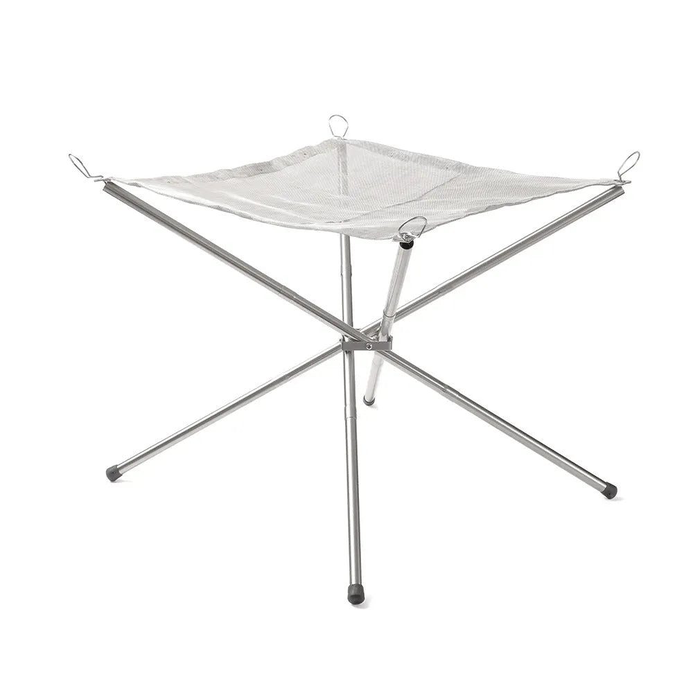 Stainless steel barbecue net with grill for outdoor cooking with groups