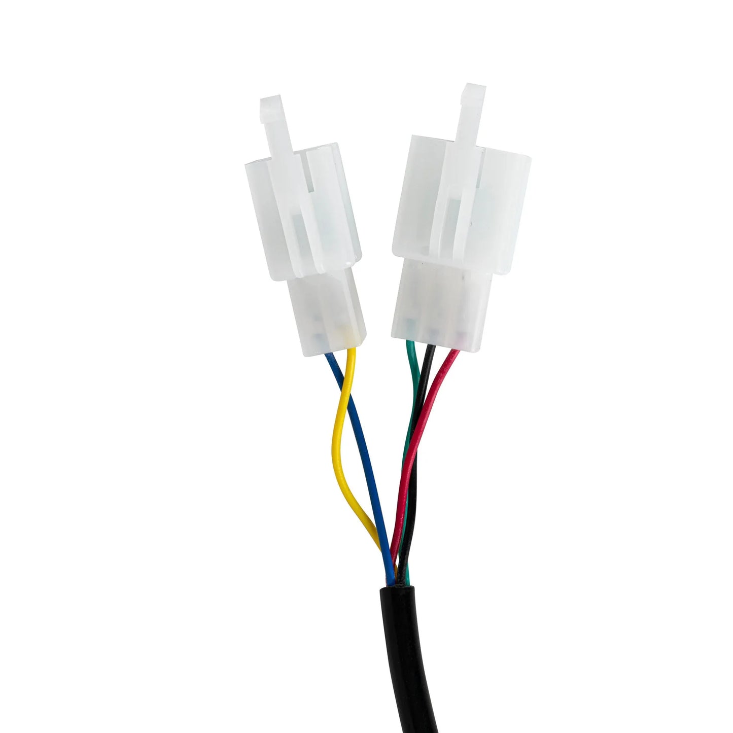 Electric vehicle handlebar replacement part in blue, red, silver, and yellow colour options.