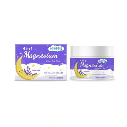 114g tube of children's magnesium cream with vitamins D3 and K2 for topical application
