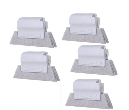 Creative Window Groove Cleaning Gap Brush Slot Cleaner with PP handle in beige, light grey, and blue