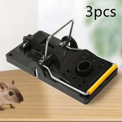 Reusable mouse traps with powerful spring mechanism for effective, humane rodent control in the home