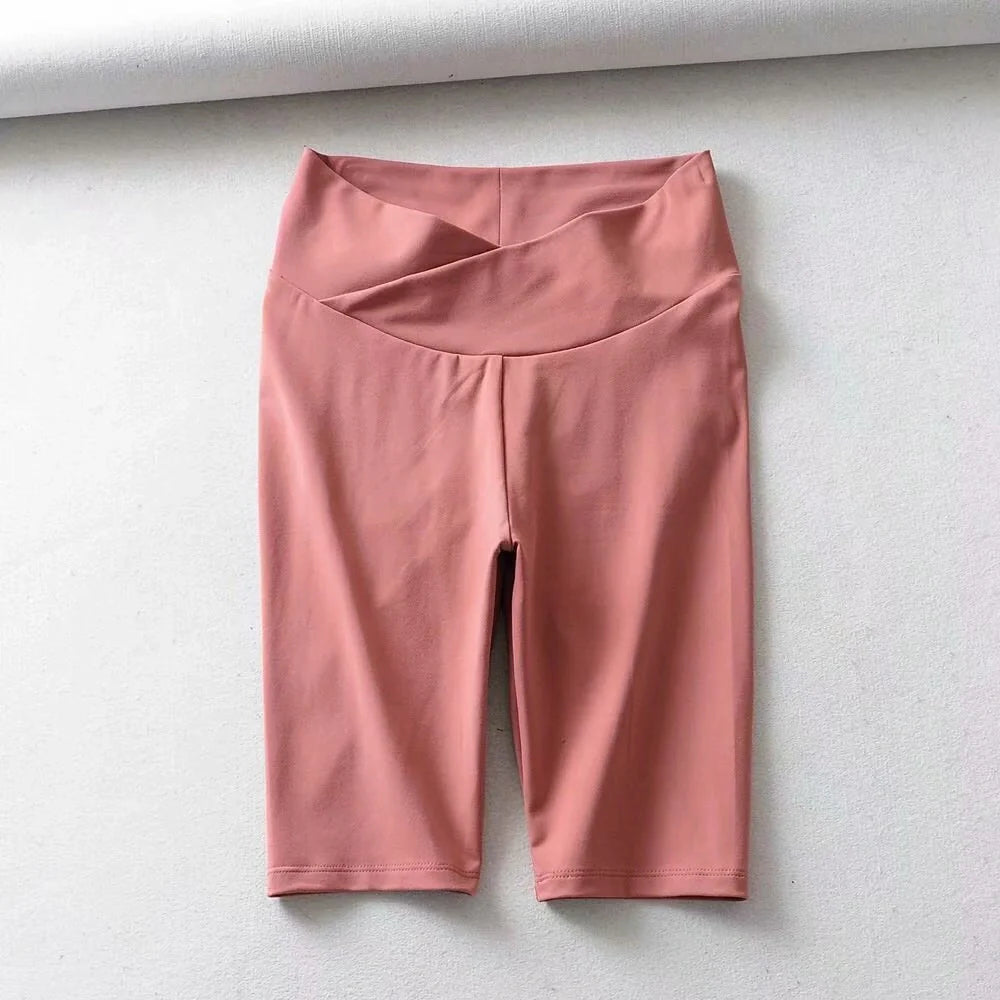Cotton stretch pleated quick-drying fitness yoga pants in various colors