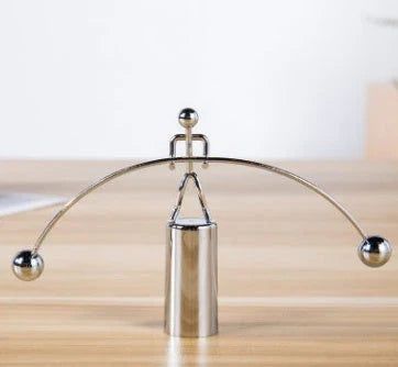 Elegant Balance Iron Man Tumbler with Captivating Swinging Motion and Stainless Steel Construction
