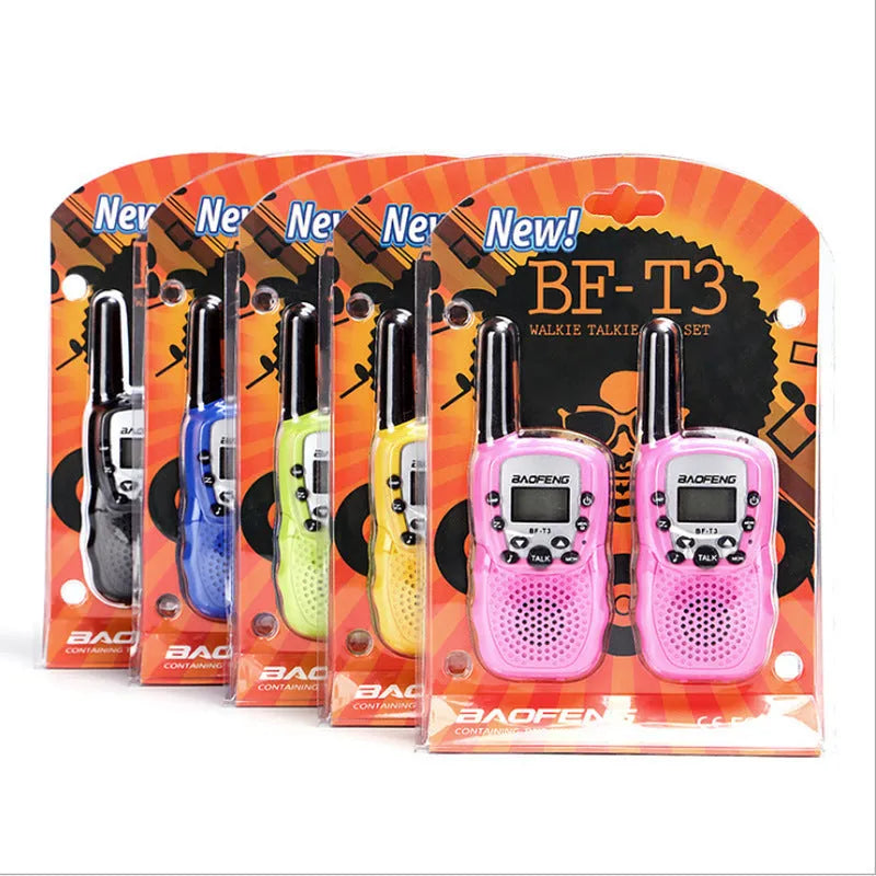 Children's walkie talkie handheld station in choice of five colours with 22 channels