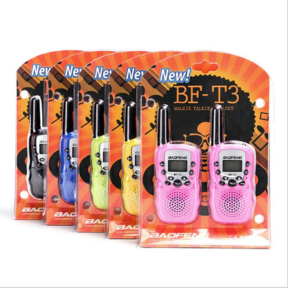 Children's walkie talkie handheld station in choice of five colours with 22 channels