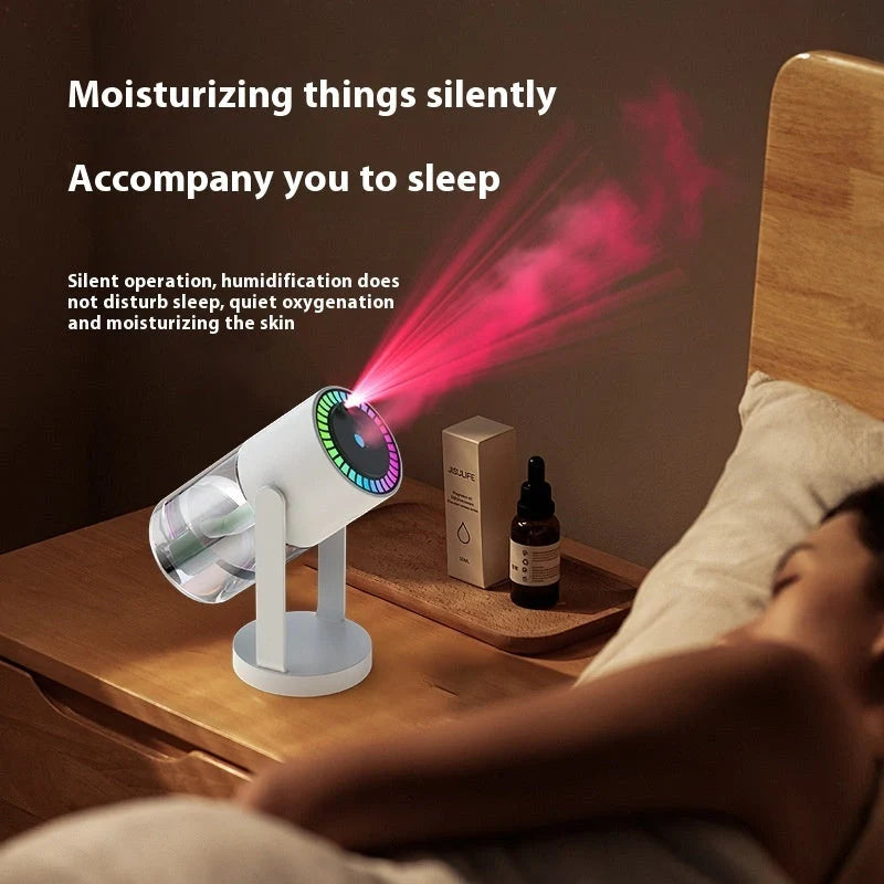 Starry Sky Projection Humidifier with ambient light for home and car use
