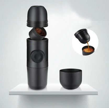 Compact Portable Manual Espresso Coffee Maker - Durable, Portable Coffee Brewer for Barista-Quality Drinks Anywhere