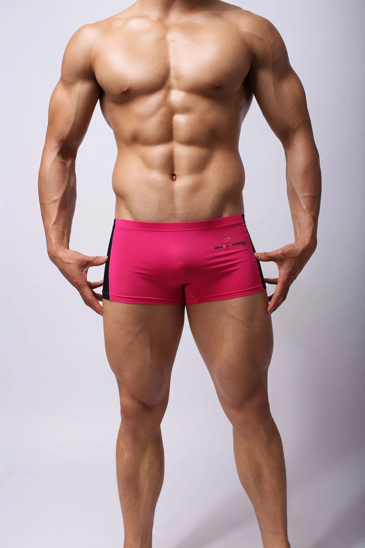 Men's boxer shorts wholesale trade underwear in sizes L M S and colours rose red, sky blue, black, and white
