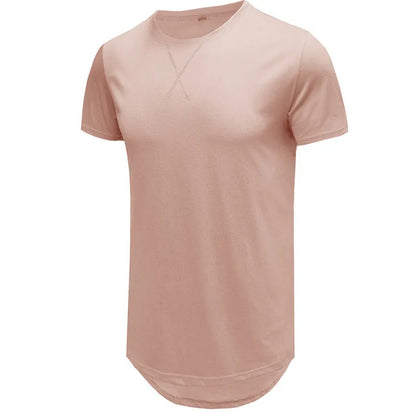 Men's slim fit short-sleeved cotton t-shirt in Army Green colour, showing front view.