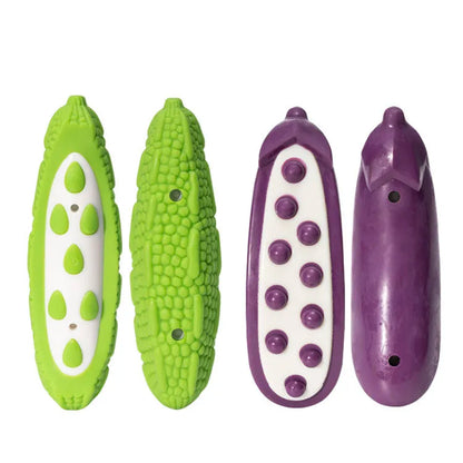 Purple and green meat-scented dog chewing toy resistant to biting teeth in large and small sizes
