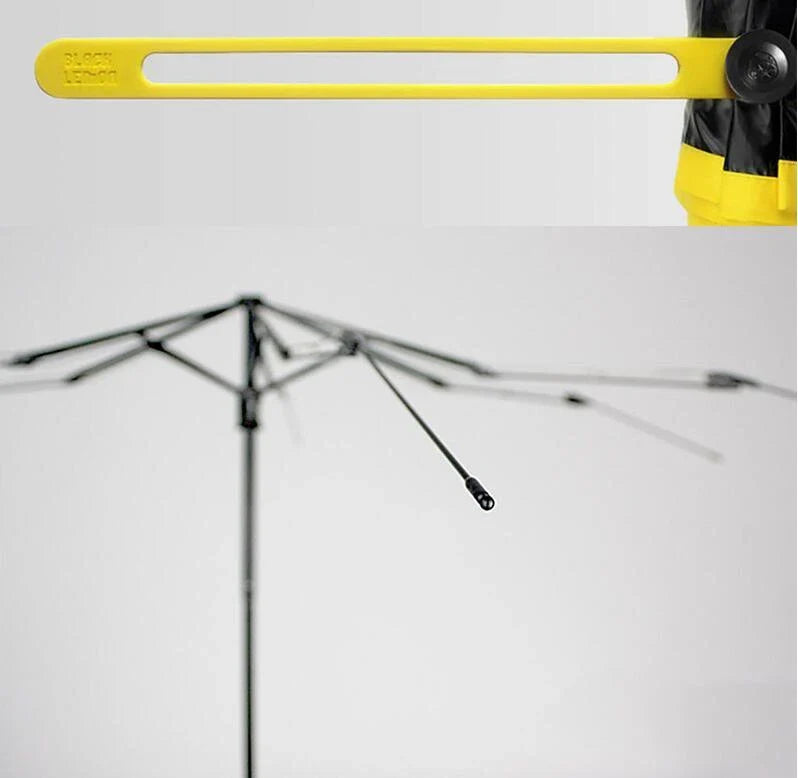 Compact, foldable umbrella in various colours offering premium weather protection and UV shielding