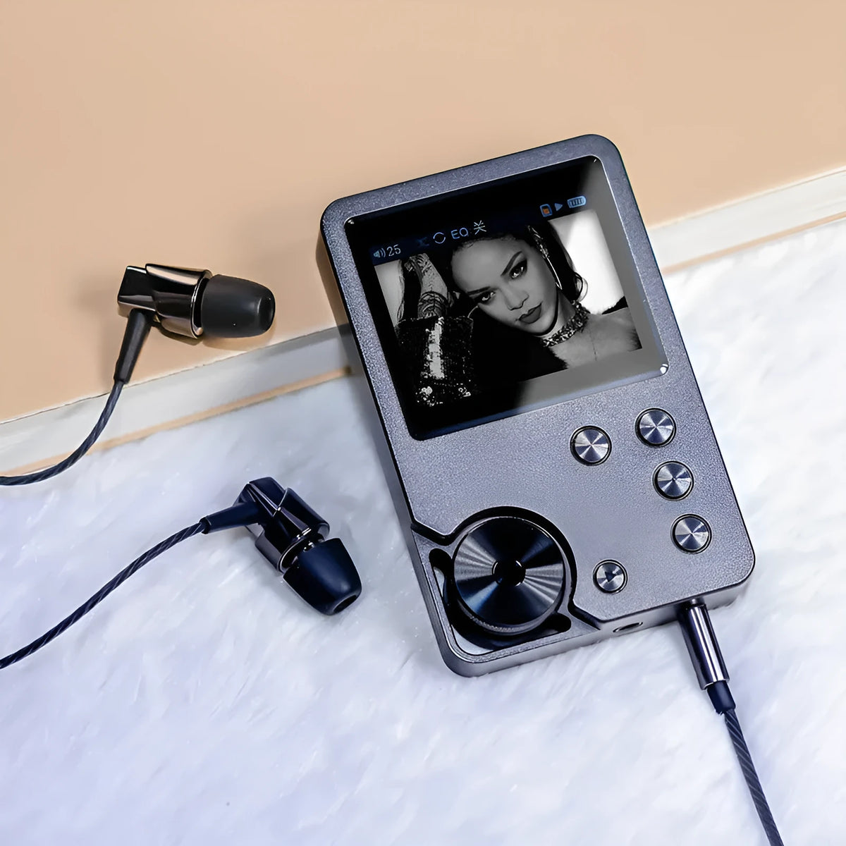 Master HIFI lossless DSD256 music player, Silver Gray, 88 x 56 x 16mm, 2inch screen, USB 2.0