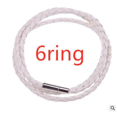 A personalized leather bracelet with engraved beads, a thoughtful gift for men