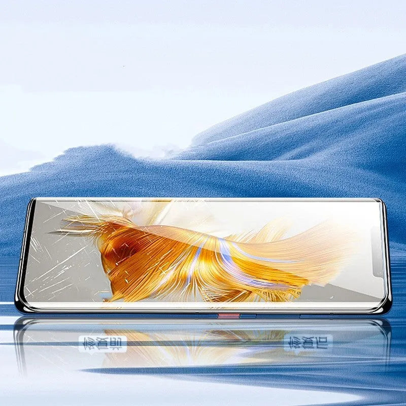 TPU screen protector for Huawei Mate 60 phone with application tools.