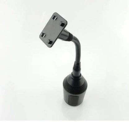 Versatile car cup holder and phone mount with 360-degree rotation and durable ABS construction