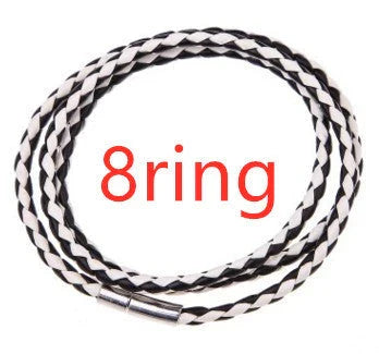 A personalized leather bracelet with engraved beads, a thoughtful gift for men