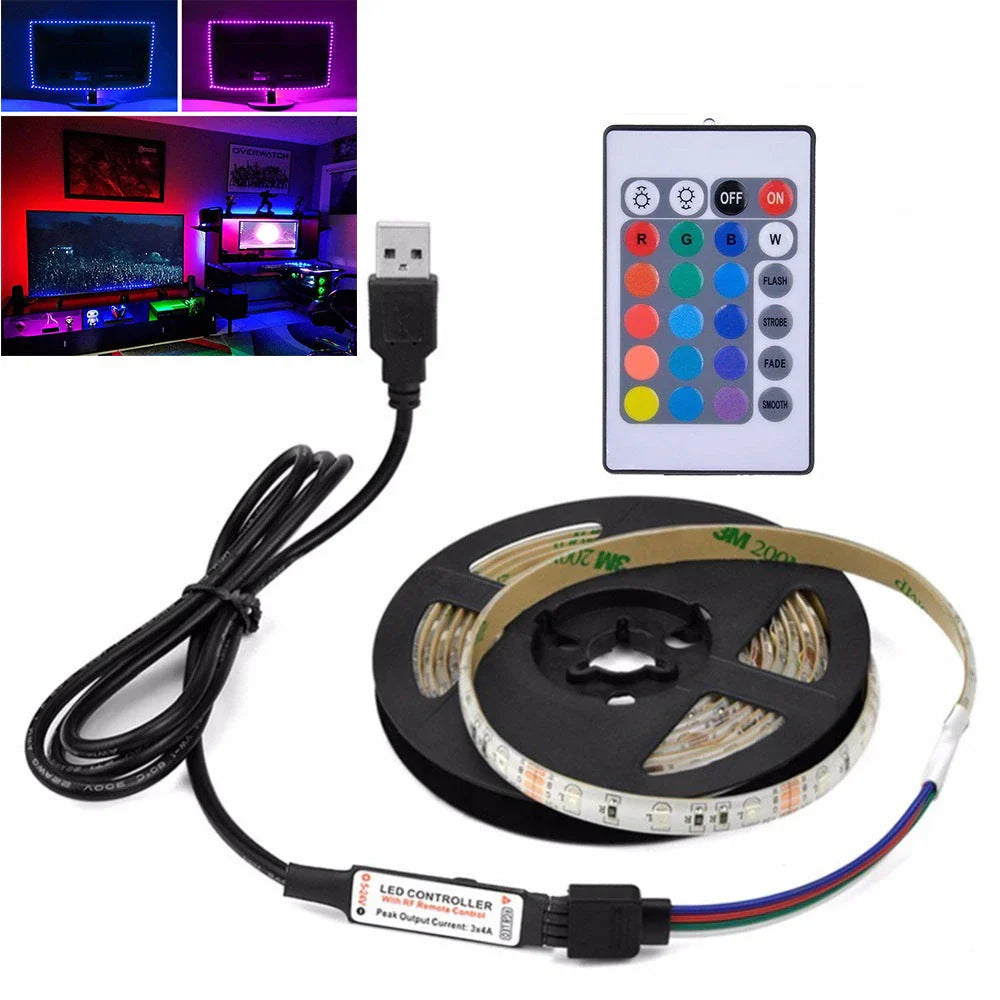 Premium RGB LED strip lights with customisable colour options and waterproof design