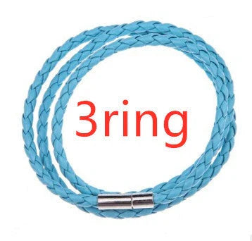 A personalized leather bracelet with engraved beads, a thoughtful gift for men