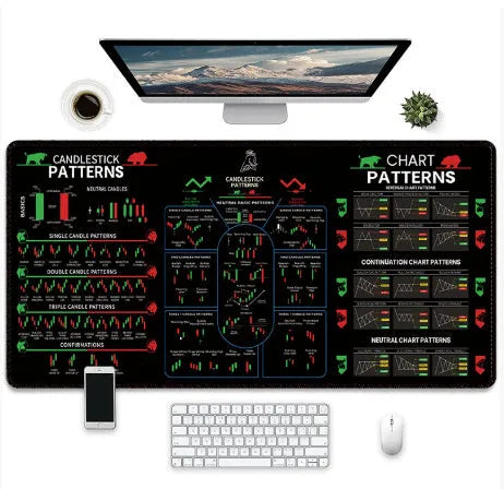 Game printed natural rubber mouse pad with e-sports design showing thermal transfer artwork and non-slip surface