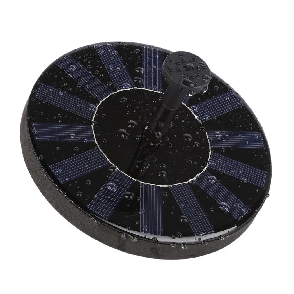 16cm circular solar fountain pump for garden water features