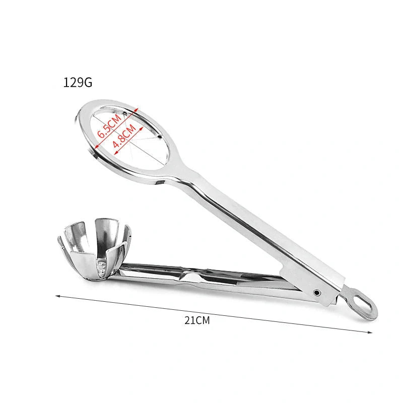 Stainless steel hexagonal egg cutter for perfect slices, kitchen gadget