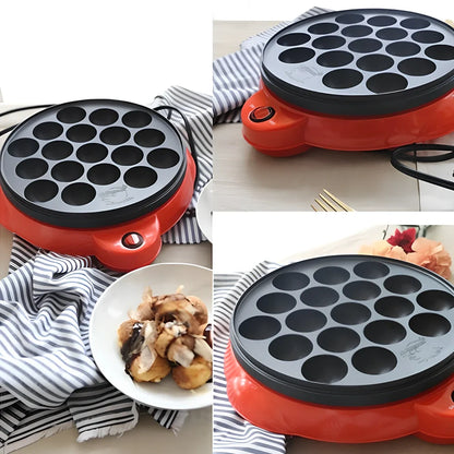Octopus small ball machine with red housing and 40mm food processing holes