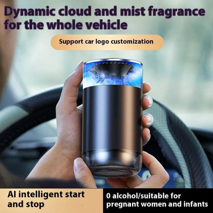 Stylish car air freshener diffuser with various fragrance options for a soothing driving experience