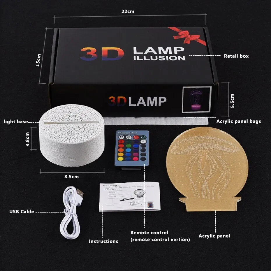 Cartoon aeroplane shaped night light with LED illumination and touch control panel