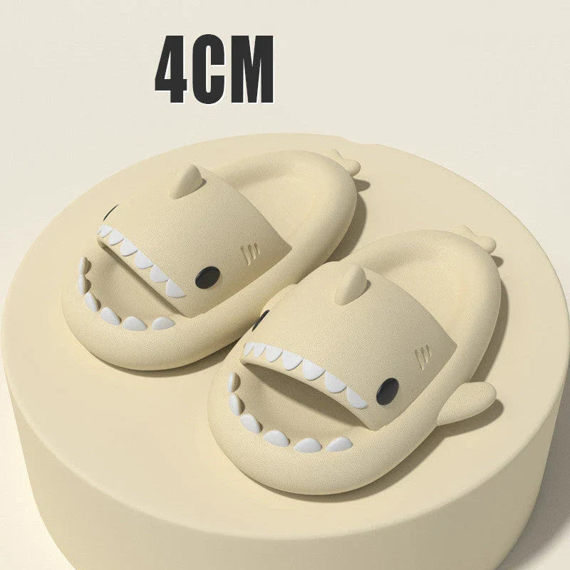 Cozy shark-themed slippers made of premium EVA material for indoor and outdoor wear