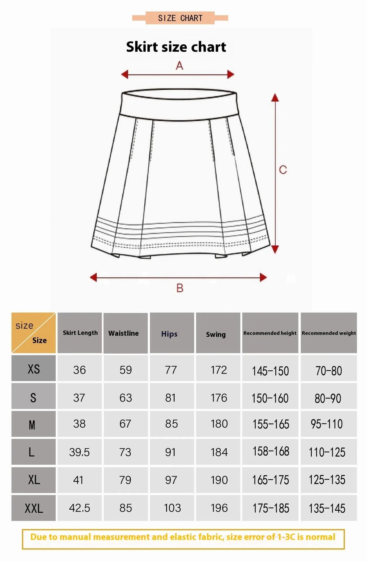 Women's high waist half-length sports skirt in blue, shown for golf tennis badminton.