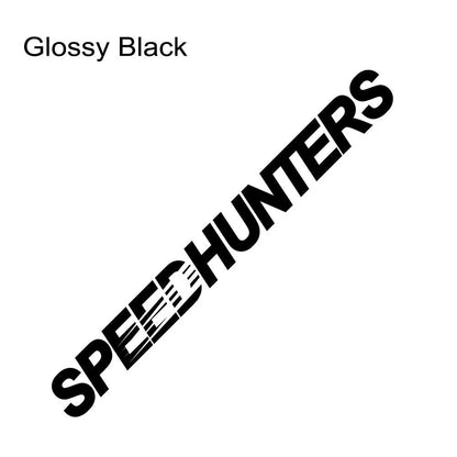 Reflective Speed Hunters graphic vinyl car sticker measuring 59cm by 10cm