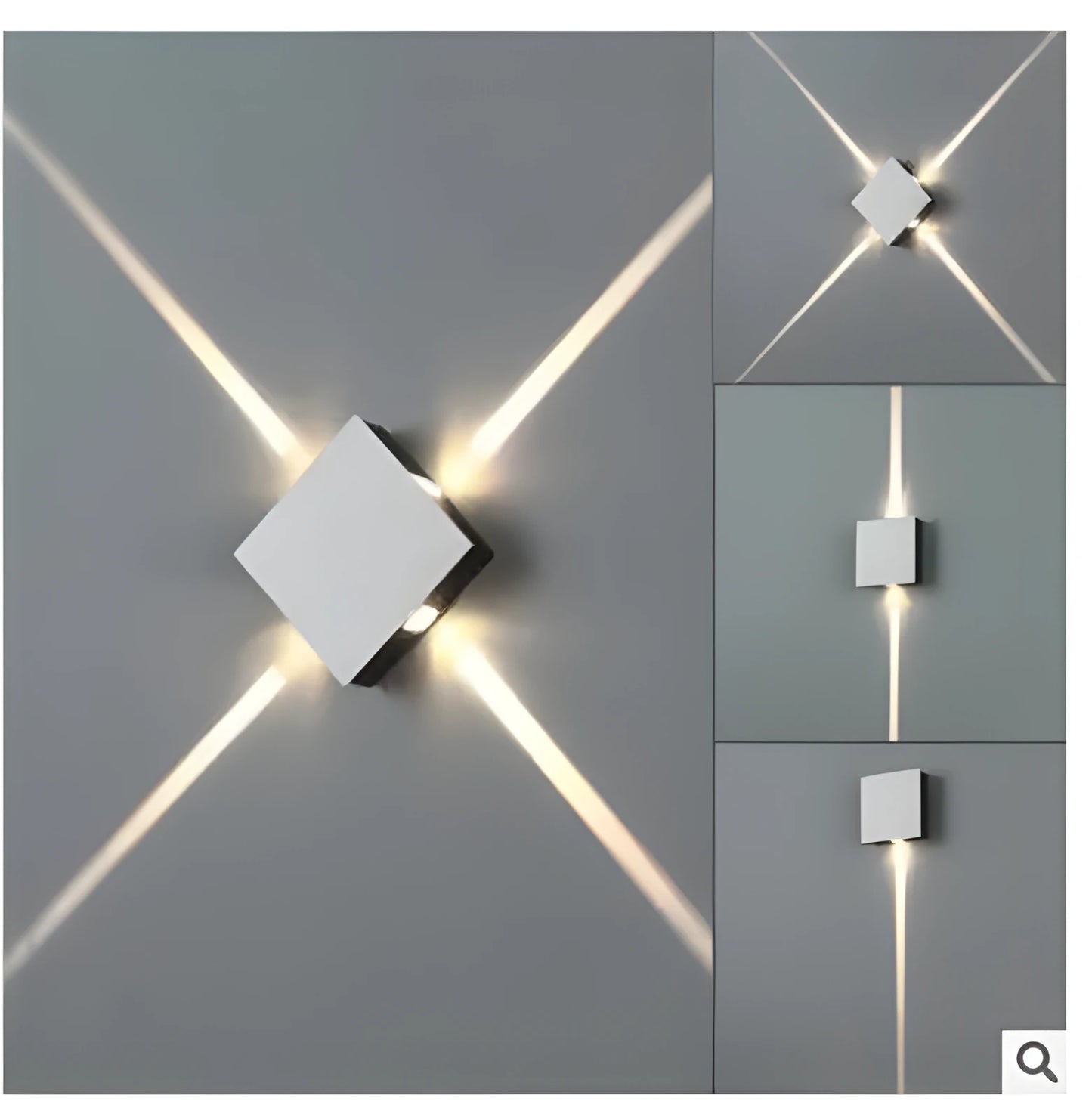 Modern square and round LED aluminium wall light with contemporary Chinese style design