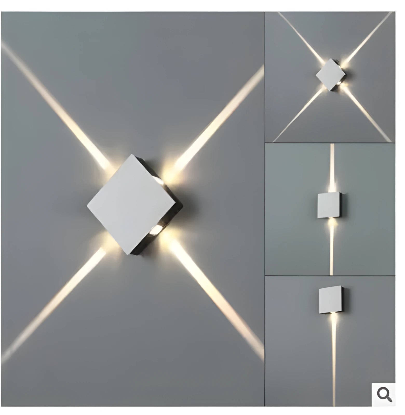 Modern square and round LED aluminium wall light with contemporary Chinese style design