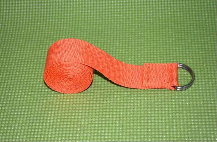 Adjustable cotton yoga tension band in various colours for flexibility training