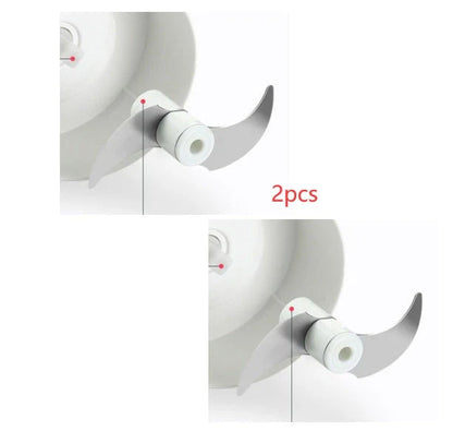 A versatile manual food chopper with self-locking blade mechanism, suitable for chopping a variety of ingredients in the kitchen.