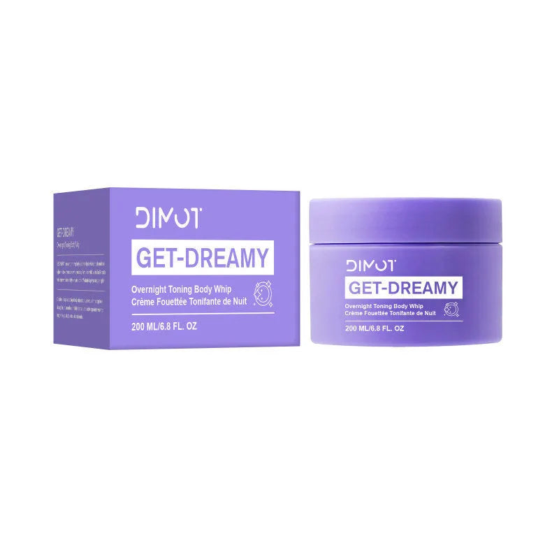 Purple packaged MAELYS Night Sleep Tightening Cream Body Lotion 200ml for overnight skin firming