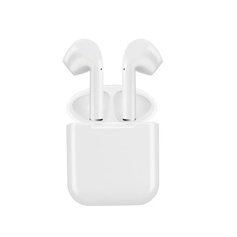 Black wireless neck-mounted sports headphones with magnetic earpieces and charging case