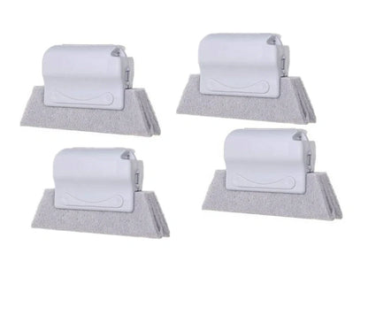 Creative Window Groove Cleaning Gap Brush Slot Cleaner with PP handle in beige, light grey, and blue