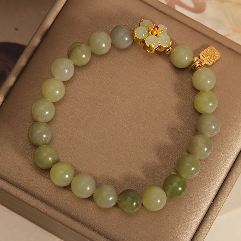 Grey jade colour alloy bracelet for women with casual style design