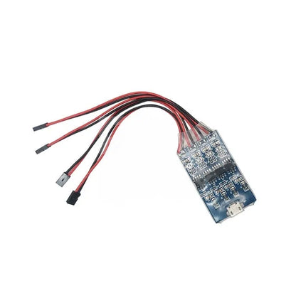 RC model aircraft multi-colour LED warning light system with PCB construction and aviation alarm functions