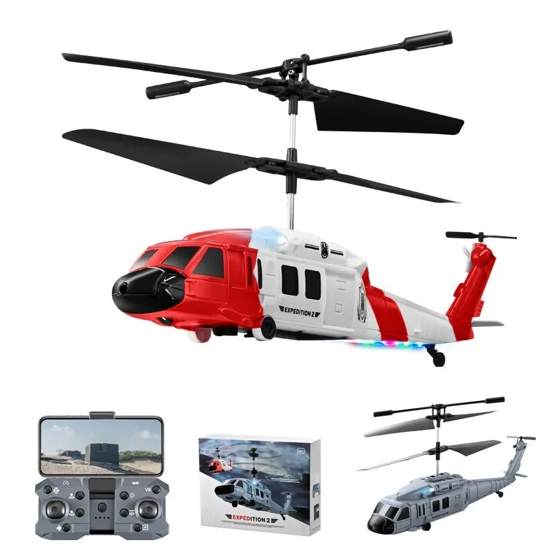 HD aerial photography drone with obstacle avoidance, plastic body under 30cm, grey or red, 1-3 battery versions