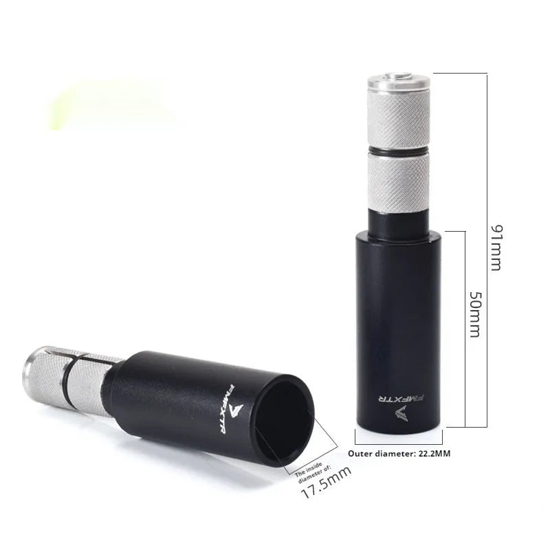 Aluminium alloy bicycle handlebar extension rod with folding mechanism