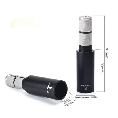Aluminium alloy bicycle handlebar extension rod with folding mechanism