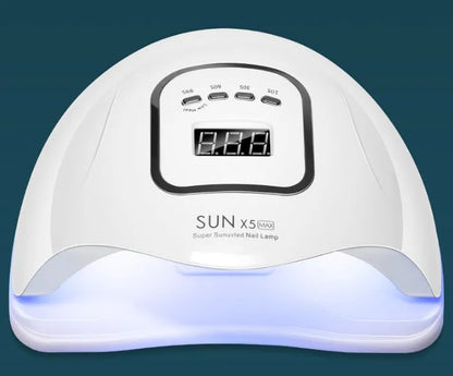 White UV LED gel nail dryer with 45 beads and dual light source display