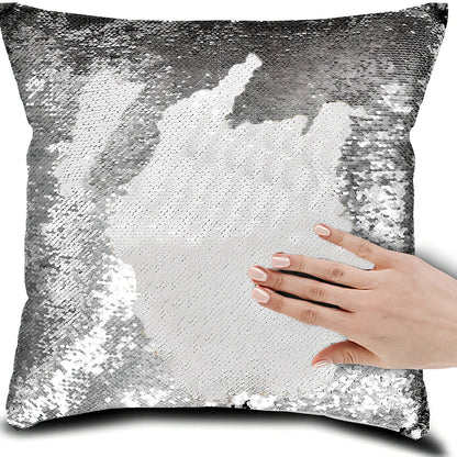 40x40cm square colour-changing pillow cover with knitted polyester construction