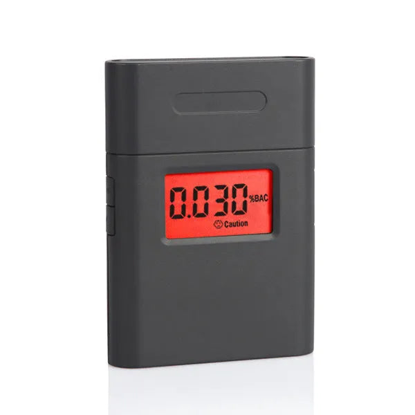 Black At-838 handheld personal alcohol breathalyser device.