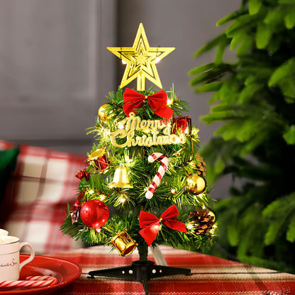 30cm PVC mini Christmas tree with 180g weight for compact holiday decorating