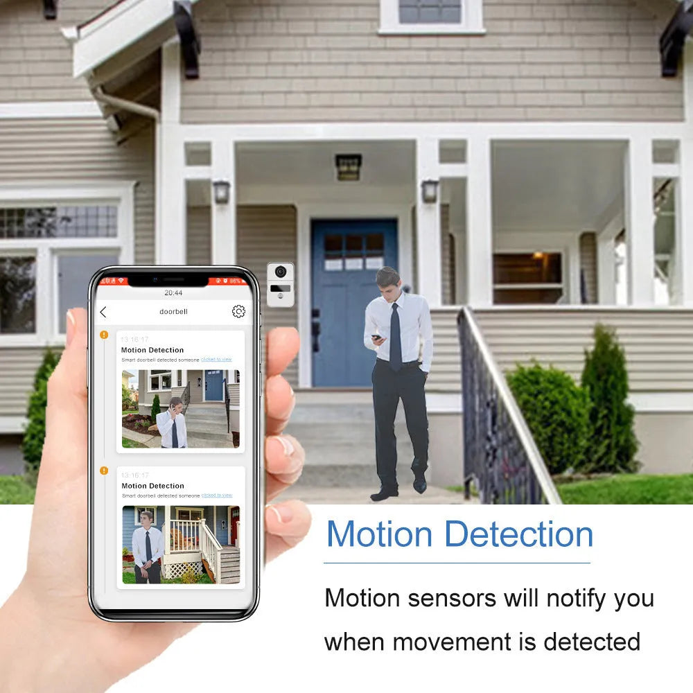 10-inch video intercom doorbell with colour HD camera and wireless network connection